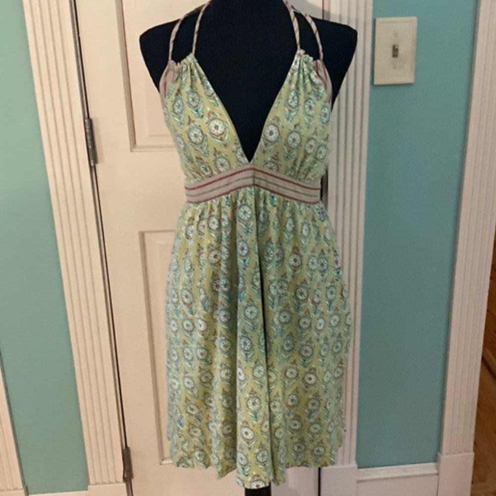 Free People Yellow and Pink Mini Dress - Picture 10 of 11